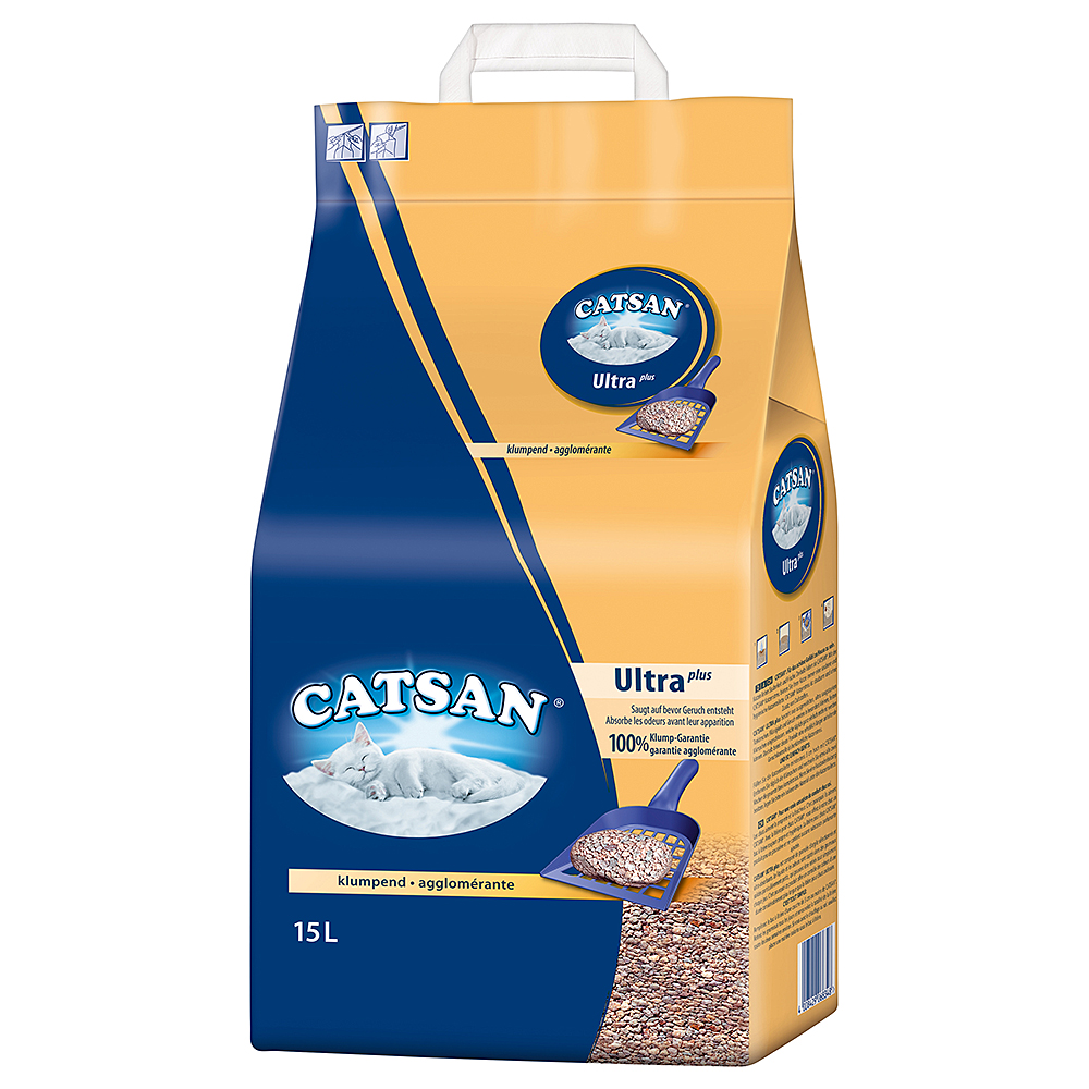 Afwijzen Begroeten bovenste 2x 15L Ultra Catsan Kattenbakvulling Klontvormend | De Kattensite Webshop