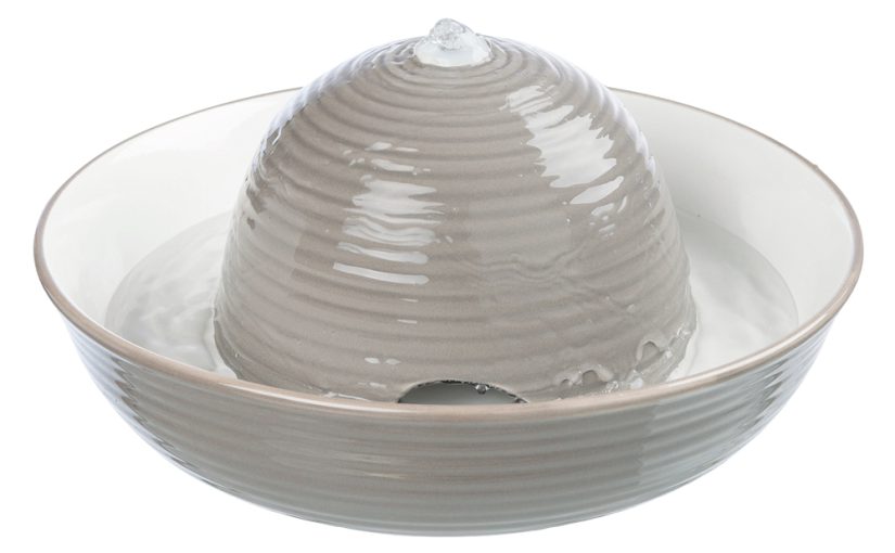 1,5l Trixie Vital Flow Keramieken Drinkfontein Grijs voor Katten