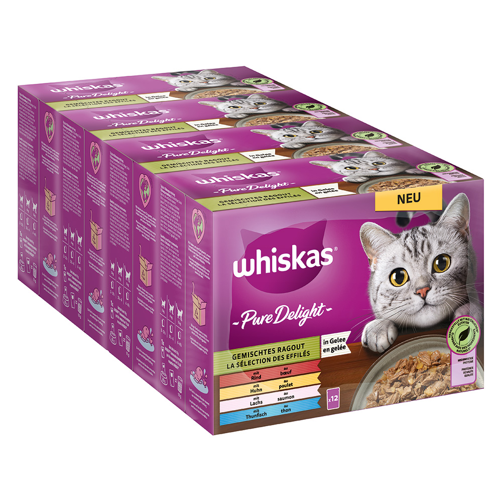 356696_pla_multipack_whiskas_puredelight_portionsbeutel_gemischtesgelee_48x85g_hs_01_6